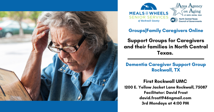 Dementia Support Group for caregivers and families in Rockwall County