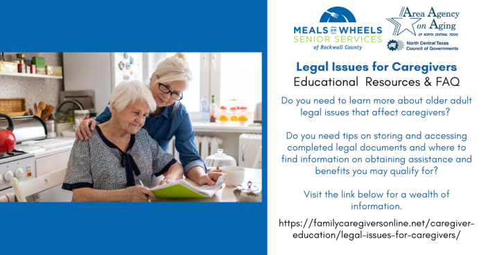 Caregiver Resources: Legal issues for caregivers