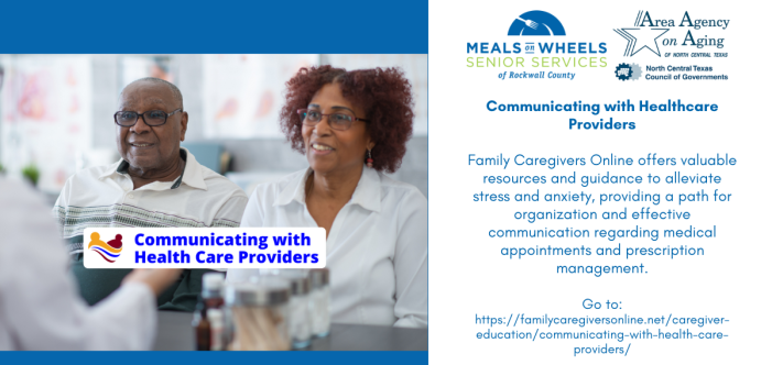 Communicating with Healthcare Providers: Online resources for caregivers
