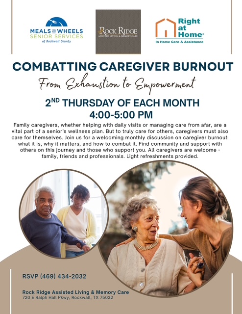 From Exhaustion to Empowerment, Overcoming Caregiver Burnout: New monthly support group in Rockwall